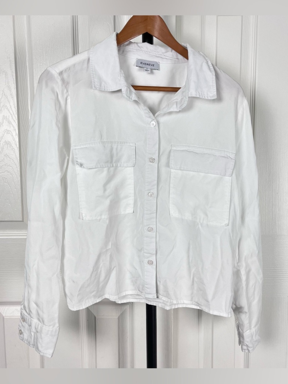 Evereve Button-Down Top with Pockets